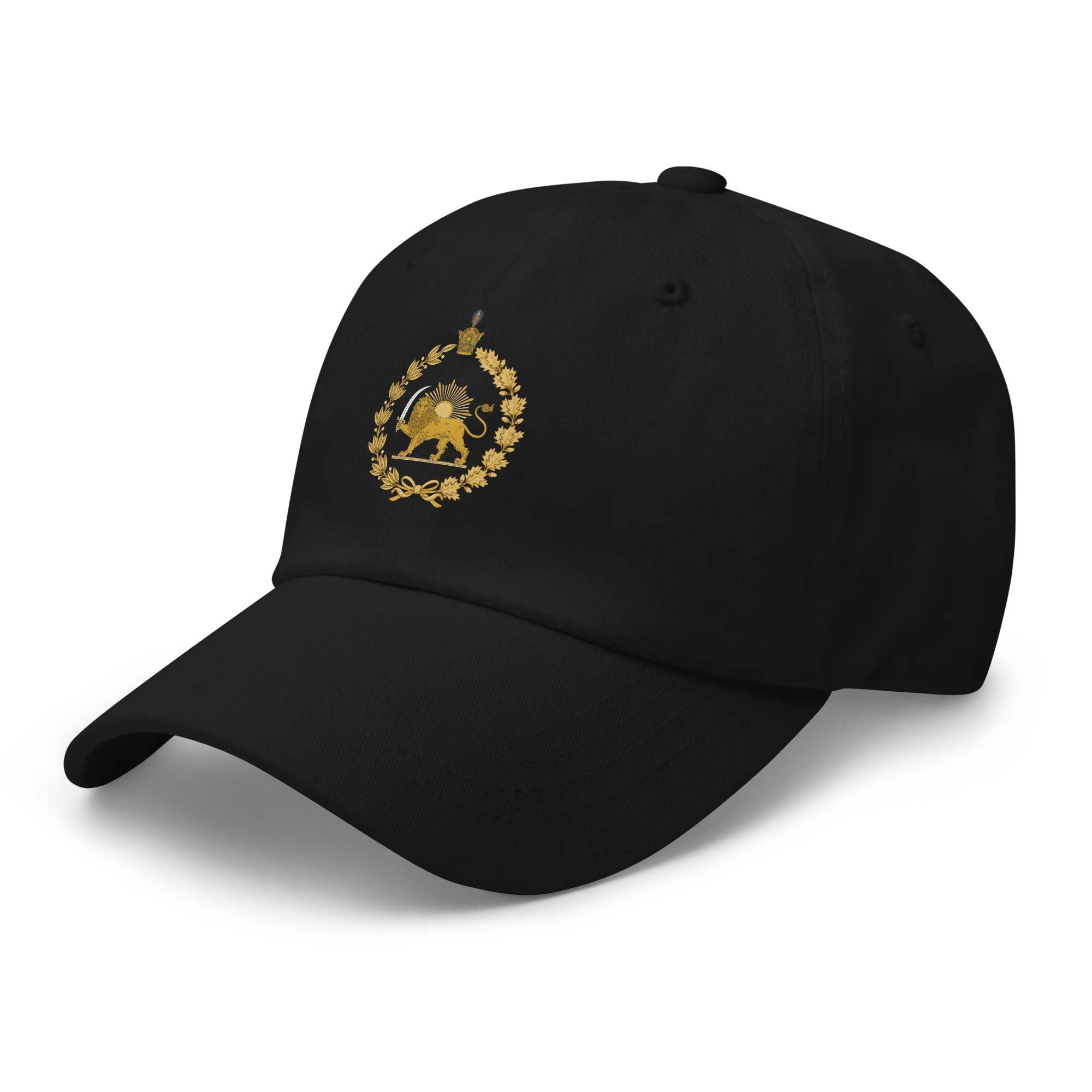 Lion & Sun Hat in Black – left angle view