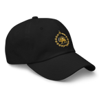 Lion & Sun Hat in Black – right angle view