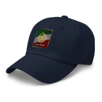 Javid Shah Lion & Sun Dark Edition Hat in Navy – left angle view