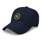 Lion & Sun Hat in Navy – left angle view