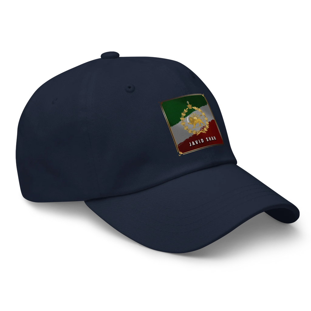 Javid Shah Lion & Sun Dark Edition Hat in Navy – right angle view