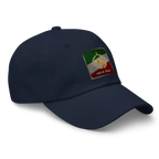 Javid Shah Lion & Sun Dark Edition Hat in Navy – right angle view