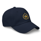 Lion & Sun Hat in Navy – right angle view