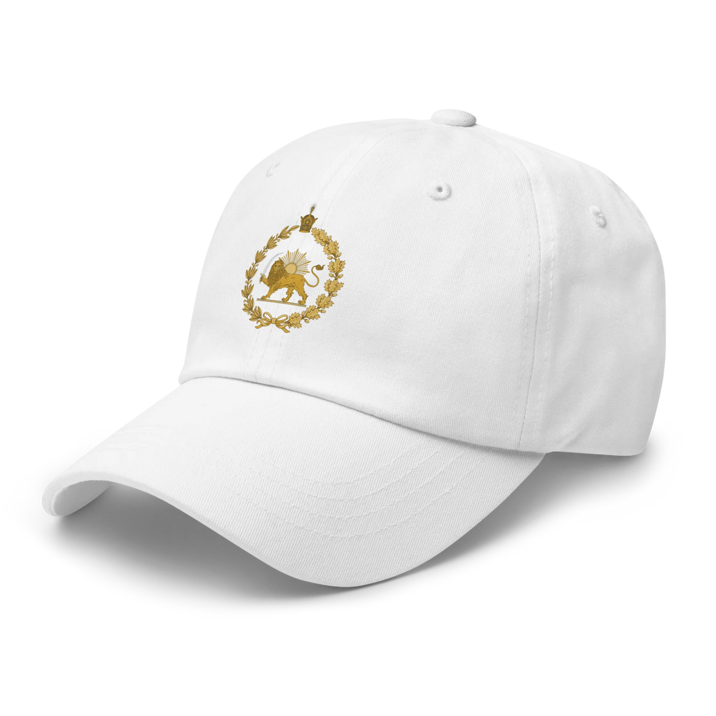 Lion & Sun Hat in White – left angle view