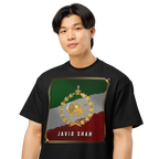 Javid Shah Lion & Sun Dark Edition T-Shirt in Black – second front view