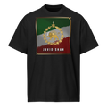 Javid Shah Lion & Sun Dark Edition T-Shirt in Black – front view
