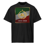 Javid Shah Lion & Sun Dark Edition T-Shirt in Black – front view