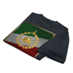 Javid Shah Lion & Sun Dark Edition T-Shirt in Navy Blazer – alternate front view