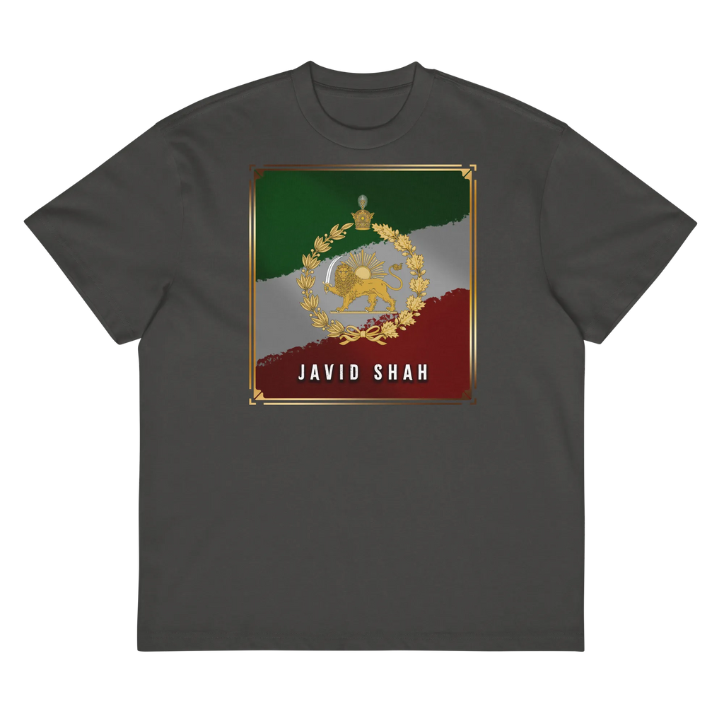 Javid Shah Löwe & Sonne T-Shirt – Dunkle Edition