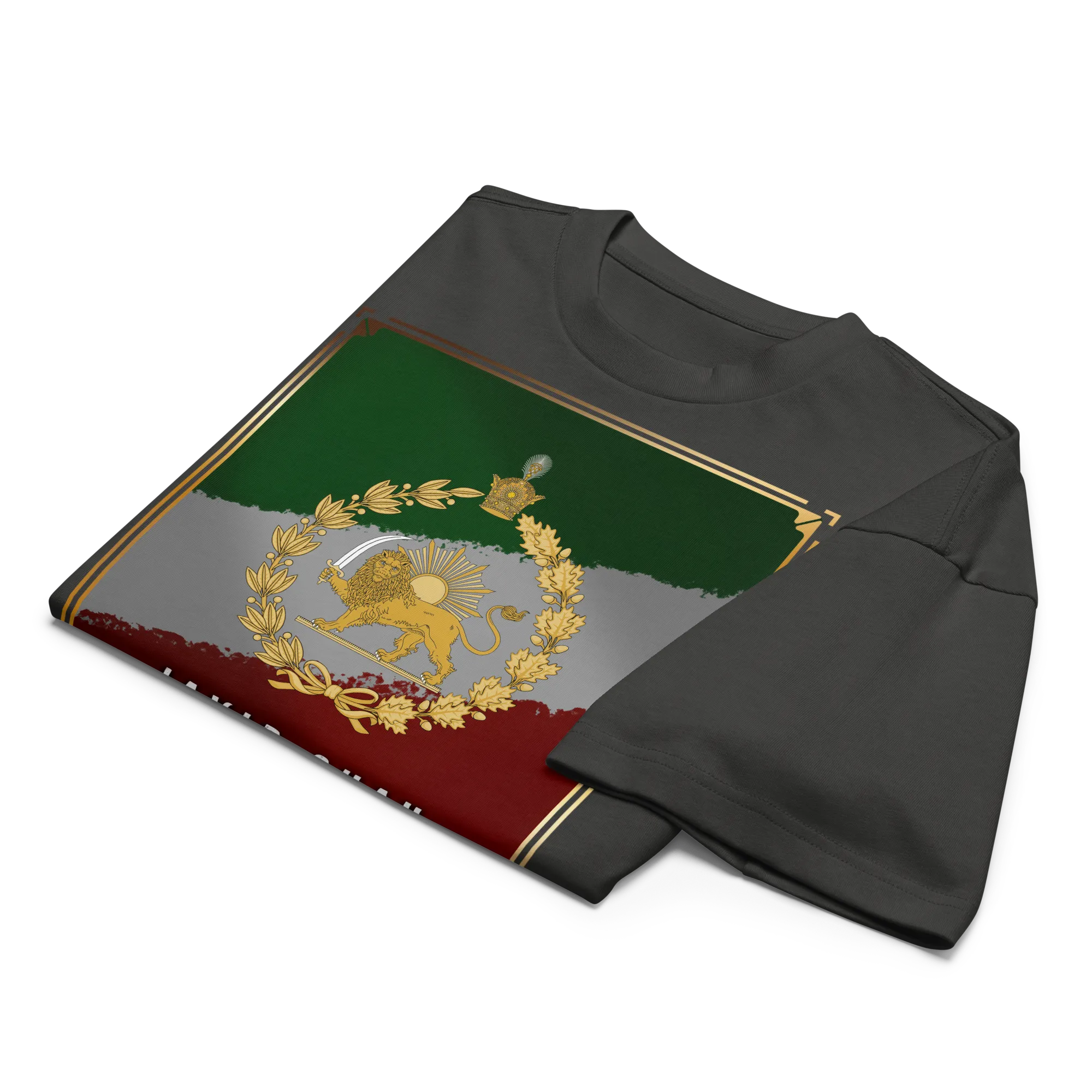 Javid Shah Löwe & Sonne T-Shirt – Dunkle Edition