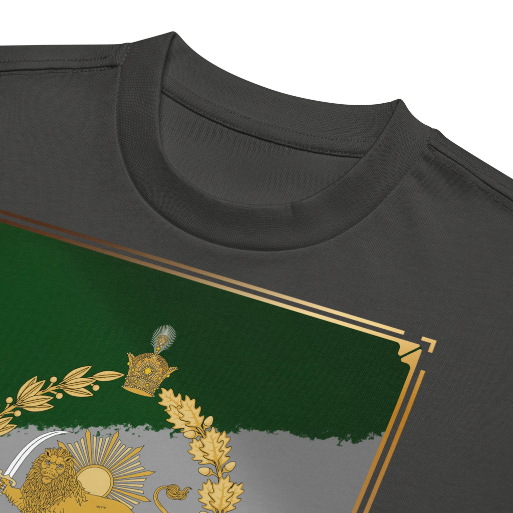 Javid Shah Löwe & Sonne T-Shirt – Dunkle Edition