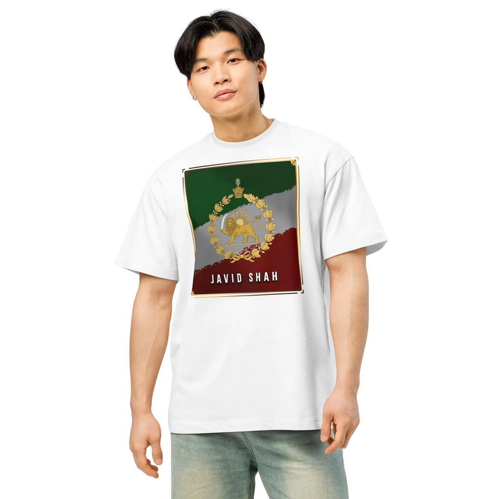 Javid Shah Löwe & Sonne T-Shirt – Dunkle Edition