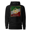 Javid Shah Lion & Sun Dark Edition Hoodie in Black – front view