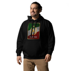 Javid Shah Lion & Sun Dark Edition Hoodie in Black – left angle view