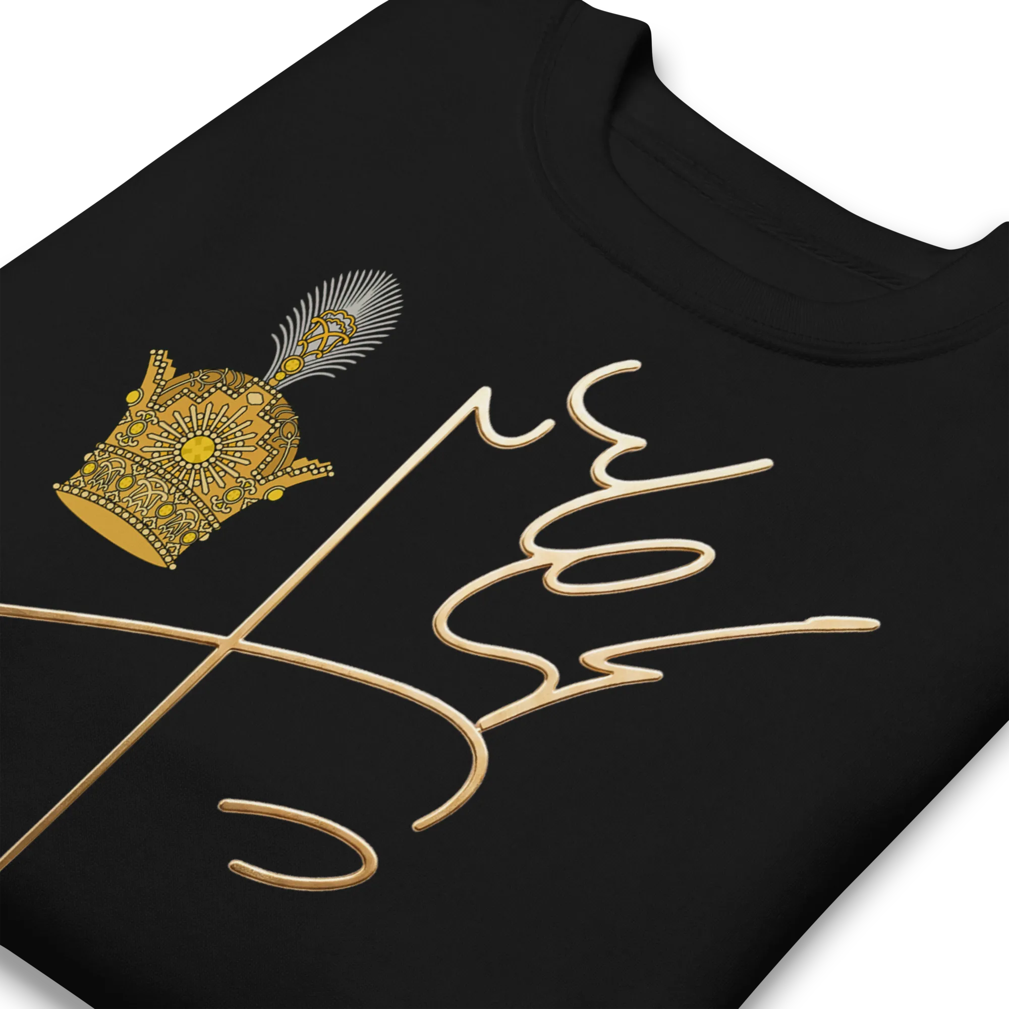 Aryamehr Signature Sweatshirt by Javid Shah – zoomed-in artwork detail