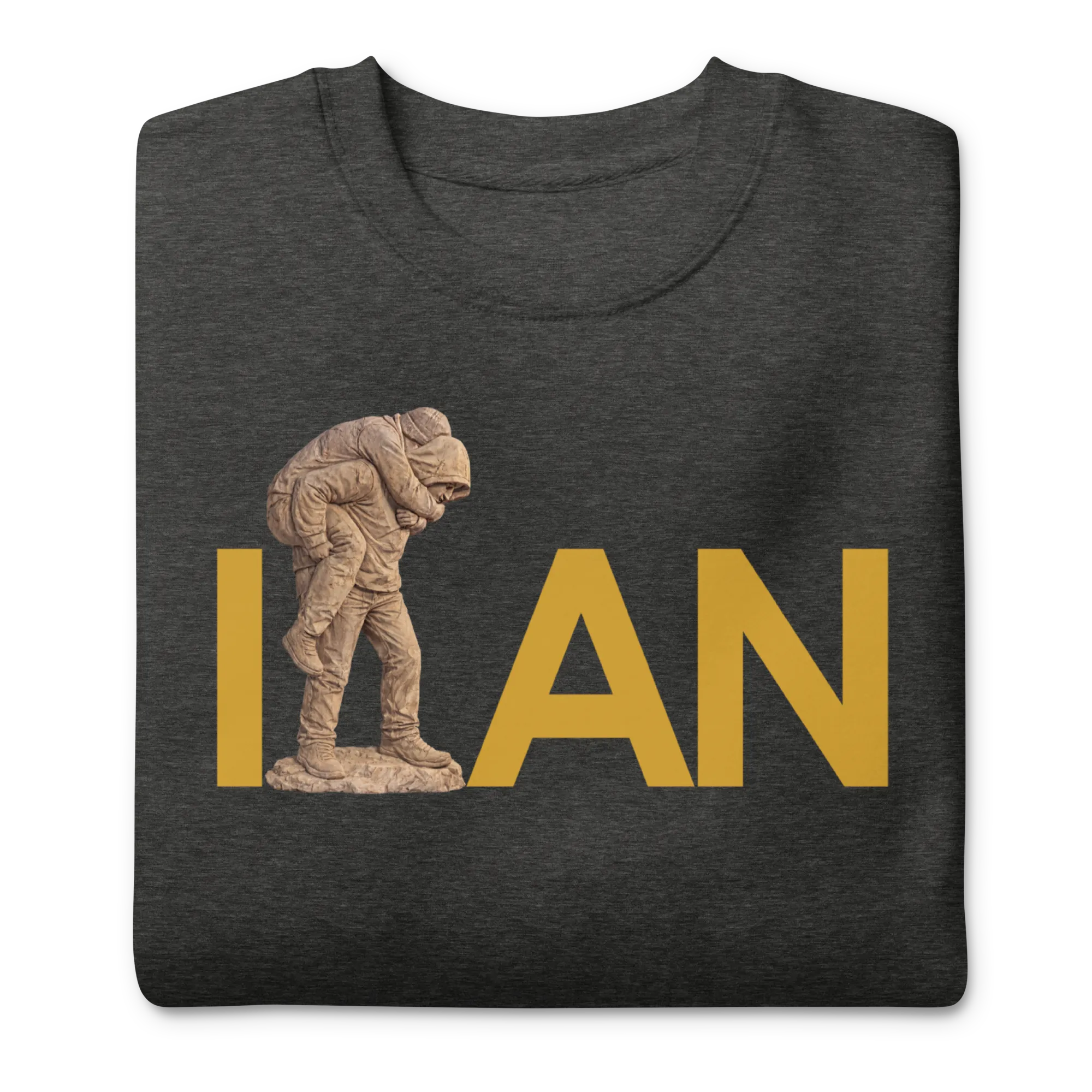 Hamid Mahdavi Javid Nam Sweatshirt in Charcoal Heather – alternate front view