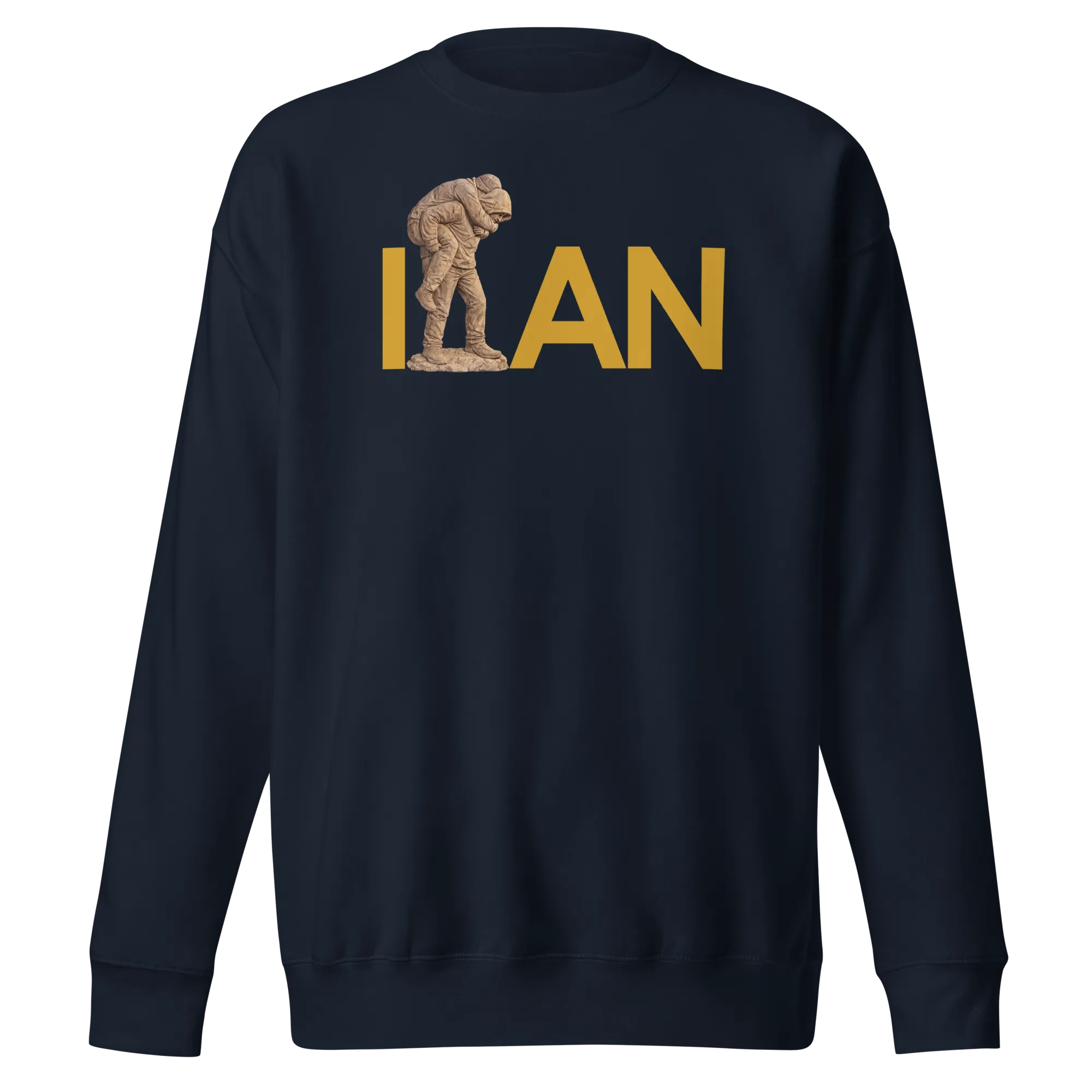 Hamid Mahdavi Javid Nam Sweatshirt in Navy Blazer – front view